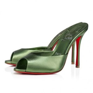 Cheap Christian Louboutin Me Dolly 100mm Mules Nappa Leather Vertlaine