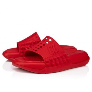 Cheap Christian Louboutin Take It Easy Women Mules Rubber Loubi