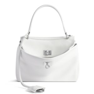 Knockoff Balenciaga Rodeo Mini Bag White Calfskin