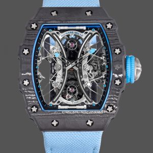 Replica Richard Mille RM 53-01 Tourbillon Pablo Mac Donough Blue Fabric Strap