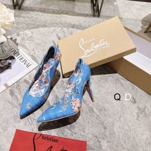 Cheap Christian Louboutin Hot Chick Pumps 100mm Loubi Odyssey Patent Leather Multicolor