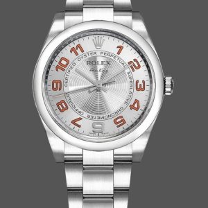 Top Quality Rolex Oyster Perpetual Air-King 114200 Concentric Silver Dial 34mm Unisex Replica watch