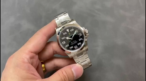 Top Quality Rolex Air King 126900 0001 Oyster Stainless Steel 40mm Mens Replica Watch - Image 8