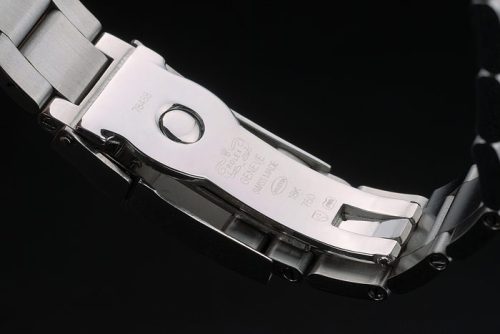 Replica Rolex Daytona Black Ceramic Tachymeter Stainless Steep Strap White Dial 80249 - Image 4