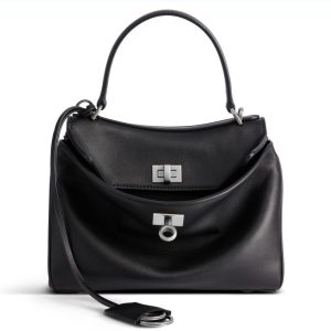 Knockoff Balenciaga Rodeo Mini Bag Noir Calfskin
