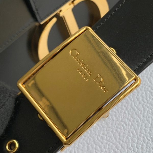 Dior 30 Montaigne Box Bag Replica in Black Box Calfskin - Image 4