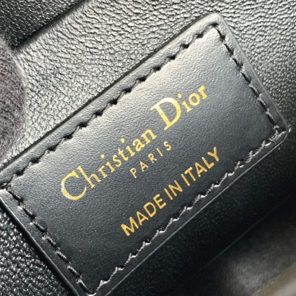Dior 30 Montaigne Box Bag Replica in Black Box Calfskin - Image 6