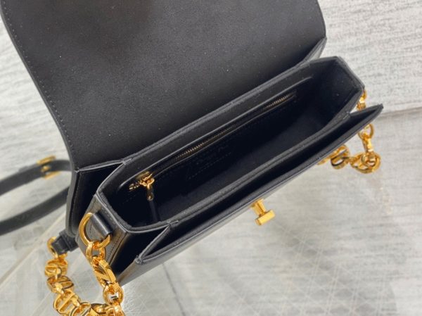 Dior 30 Montaigne Avenue Bag Knockoff in Black Box Calfskin - Image 2