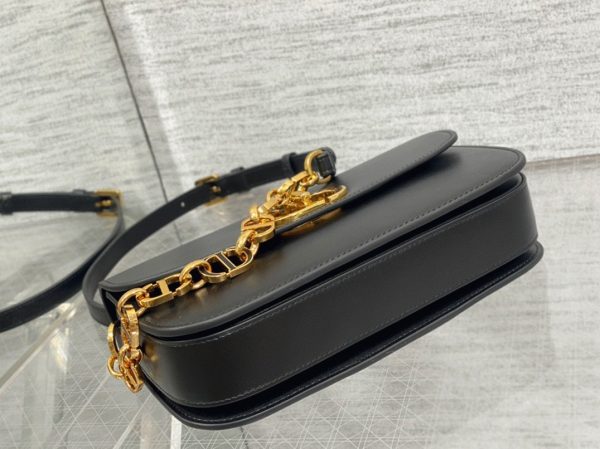Dior 30 Montaigne Avenue Bag Knockoff in Black Box Calfskin - Image 3