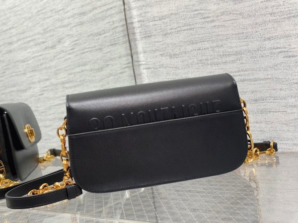 Dior 30 Montaigne Avenue Bag Knockoff in Black Box Calfskin - Image 4