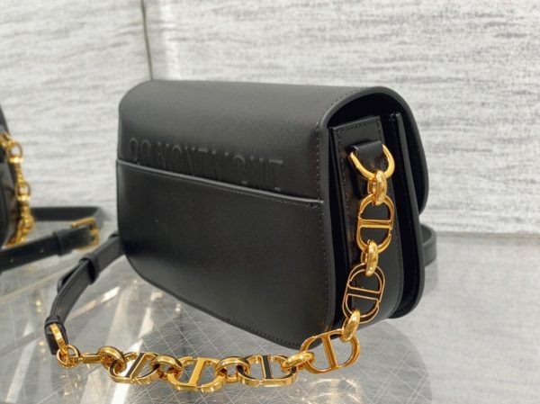 Dior 30 Montaigne Avenue Bag Knockoff in Black Box Calfskin - Image 6