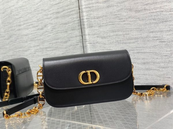 Dior 30 Montaigne Avenue Bag Knockoff in Black Box Calfskin - Image 7