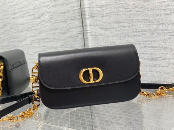 Dior 30 Montaigne Avenue Bag Knockoff in Black Box Calfskin - Image 8