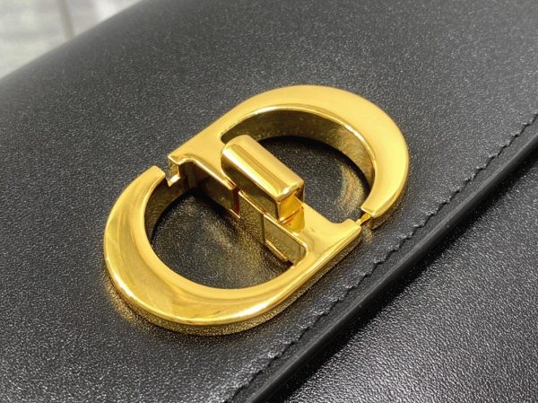 Dior 30 Montaigne Avenue Bag Knockoff in Black Box Calfskin - Image 9