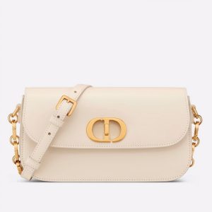 Dior 30 Montaigne Avenue Bag Replica in White Box Calfskin