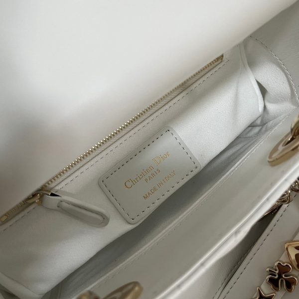 Dior Small Lady Dior My ABCDior Bag Faux in White - Image 8