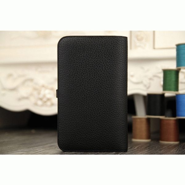 Black fake luxury Hermes Dogon combine wallet - Image 5