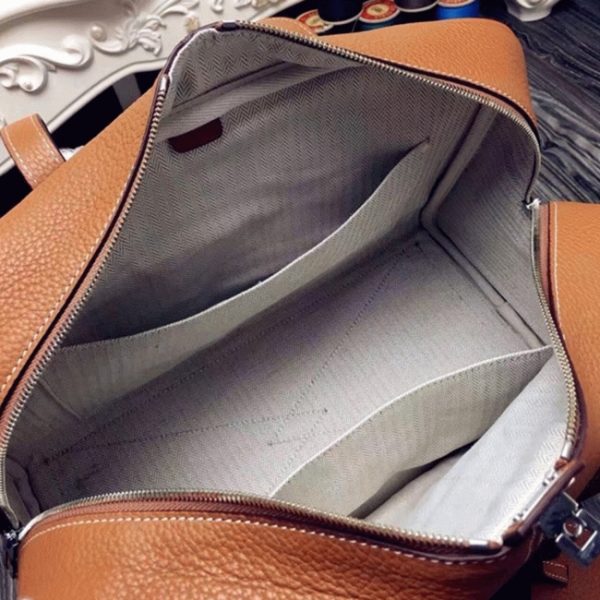 Brown AAA Fake Hermes Victoria II 35cm Bag - Image 5