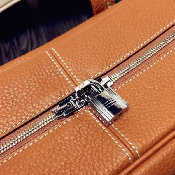 Brown AAA Fake Hermes Victoria II 35cm Bag - Image 4