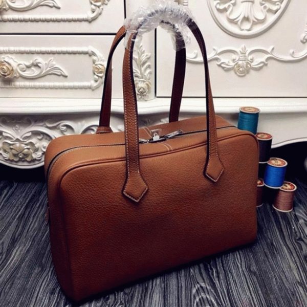 Brown AAA Fake Hermes Victoria II 35cm Bag - Image 2