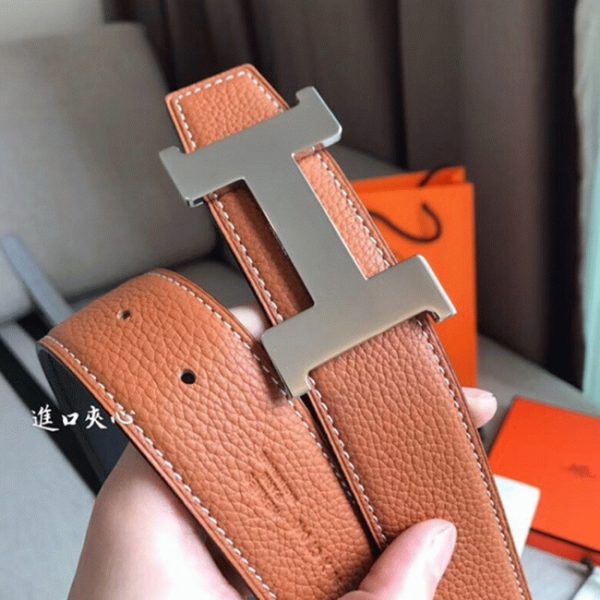 1:1 knockoff Hermes Constance belt buckle in brown shade - Image 7