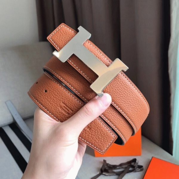 1:1 knockoff Hermes Constance belt buckle in brown shade - Image 6