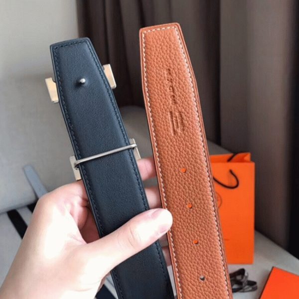 1:1 knockoff Hermes Constance belt buckle in brown shade - Image 4