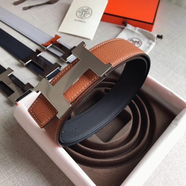 1:1 knockoff Hermes Constance belt buckle in brown shade - Image 3