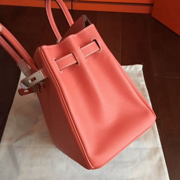 1:1 High-End Orange Hermes Birkin 30cm Counterfeit Bag - Image 5