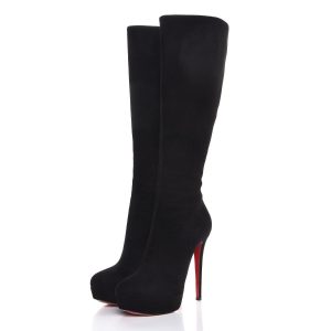 Cheap Christian Louboutin Suede Bianca Botta 140MM Knee Boots