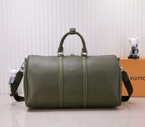 Louis Vuitton Aerogram Keepall Bandouliere 50 Travel Bag In Khaki - Image 3