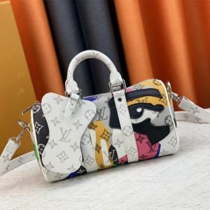 Louis Vuitton J Hope X Keepall Bandouliere 25 Multicolor Travel Bag In Two Eyes Patches