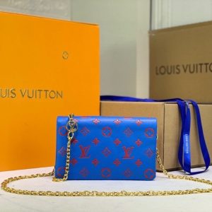 Louis Vuitton Coussin Pochette In Blue And Red