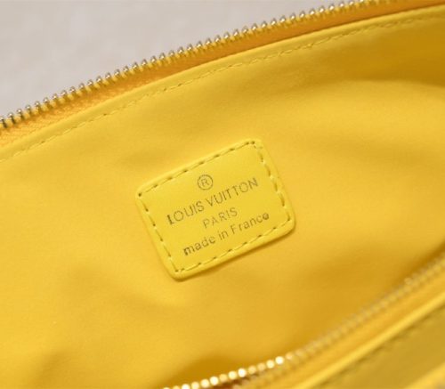 Louis Vuitton Coussin PM Bag In Yellow With Jacquard Strap - Image 6