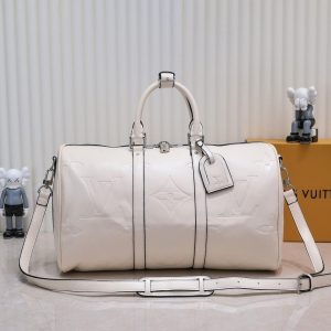 Monogram Empreinte Keepall Bandouliere 45 In Cream