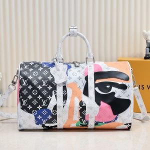J Hope X Keepall Bandoulière 45 Multicolor In Two Eyes Patches
