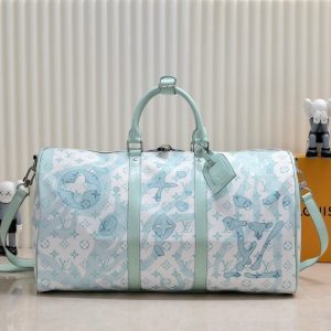 Keepall Bandouliere 50 In Crystal Blue