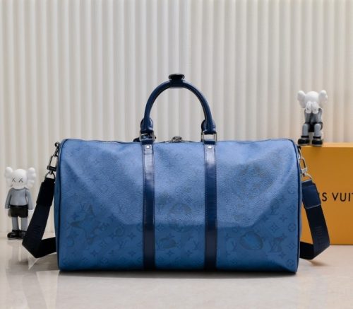 Keepall Bandouliere 50 In Navy River Blue - Image 2
