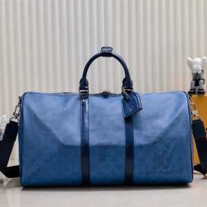 Keepall Bandouliere 50 In Navy River Blue