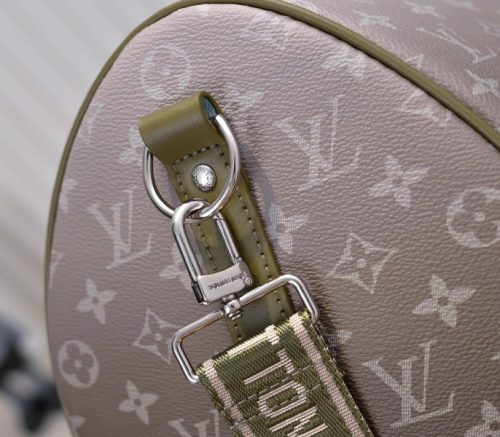 Monogram Gradient Canvas Keepall Bandouliere 45 In Khaki Green - Image 9