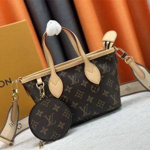 Louis Vuitton Monogram Canvas Neverfull BB Tote In Beige