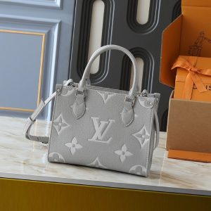 Monogram Empreinte OnTheGo PM Tote In Gray And White Quartz