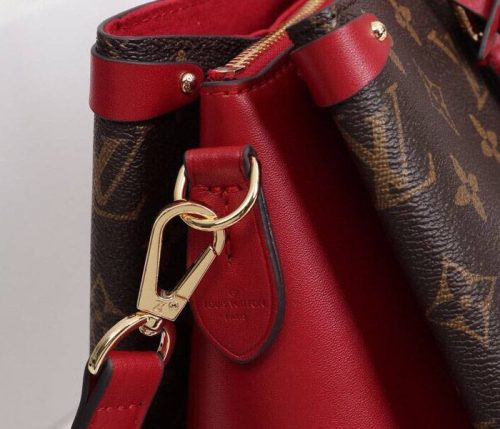 Louis Vuitton Monogram Canvas Soufflot MM Bag In Cerise Red - Image 8