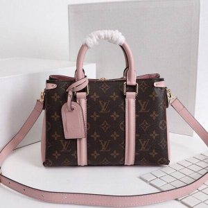 Louis Vuitton Monogram Canvas Soufflot BB Bag In Peach