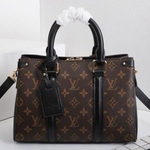 Louis Vuitton Monogram Canvas Soufflot BB Bag In Black