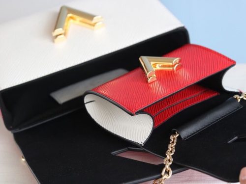 Louis Vuitton Epi Leather Twist MM And Twisty Bag In Black And White