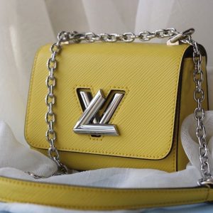 Louis Vuitton Epi Leather Twist Mini Bag In Yellow