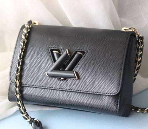 Louis Vuitton Epi Leather Twist MM Bag In Black - Image 3