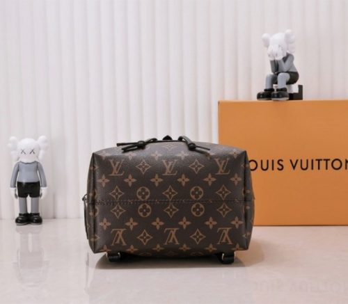 Louis Vuitton Monogram Canvas Montsouris PM Backpack In Black - Image 4