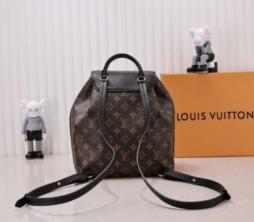 Louis Vuitton Monogram Canvas Montsouris PM Backpack In Black - Image 3
